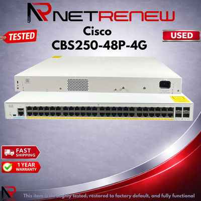 Cisco CBS 250 CBS250-48P-4G  PoE Gigabit Ethernet 48 Ports Switch