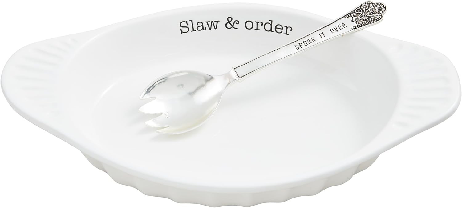 Mud Pie Cole Slaw Bowl Set with Spork