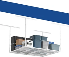 3X4Ft Heavy Duty Overhead Garage Storage Rack - Adjustable Ceiling Shelving with
