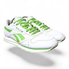 Reebok Classic Leather Vintage Womens Size 10 Chalk Glen Green Athletic Sneakers