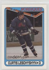 1990-91 O-Pee-Chee Curtis Leschyshyn #216 16jy