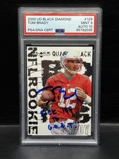 Tom Brady 2000 UD Black Diamond RC PSA 9/10 AUTO Inscription 