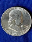 Franklin Half Dollar 1960-D 50C 90% Silver Circulated Uncertified KM#195 (182)