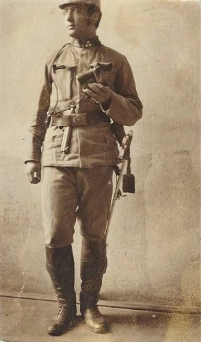 An Austrian officer, WW1 1914 original photo postcard