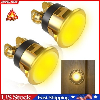 2 Pack Lighted Doorbell Button Replacement, Easy to Install Wired (Classical)