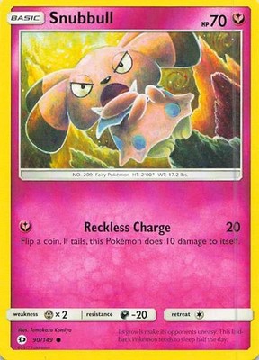 Snubbull 90/149 Sun & Moon Common NM Pokemon TCG