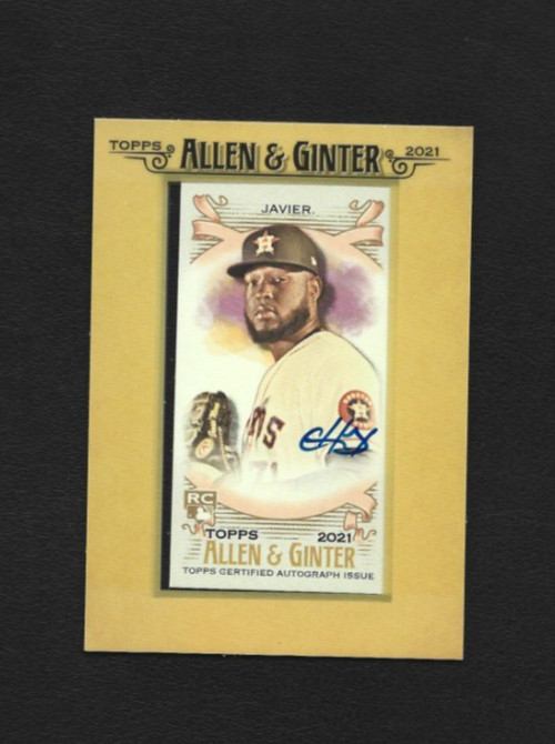 2021 Topps Allen & Ginter Cristian Javier Framed Mini Auto FMA-CJ