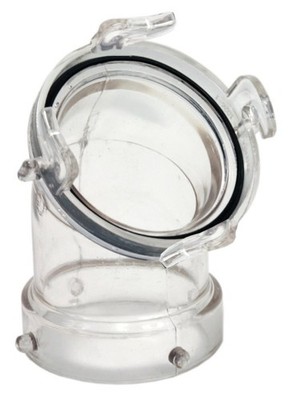 American Motorhome RV Clear View Sewer Hose 45 Adapter t1026-1