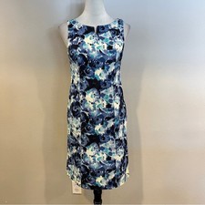 Talbots Blue and White Sleeveless mini Dress size 4P