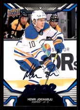 2022-23 Upper Deck MVP Blue Script #155 Henri Jokiharju Buffalo Sabres