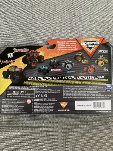 2025 SPIN MASTER MONSTER JAM SERIES 31 THUNDERROARUS VELOCIRAPTOR TWO PACK VHTF - Picture 4 of 5