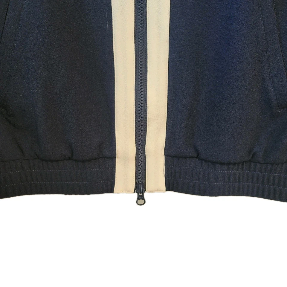 BELYN KEY Golf Jacket L Balmoral Bomber Ink Navy Blue White Preppy Gym Old Money - Image 4 of 4