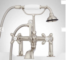 Signature Hardware HL-308-4-NH-CP-U English Telephone Faucet Body less Handles