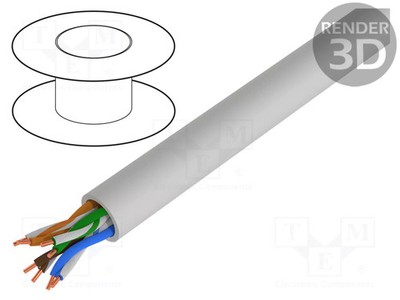 5e Cu Draht U/UTP,UNITRONIC LAN 200 4x2x24AWG Leitungen