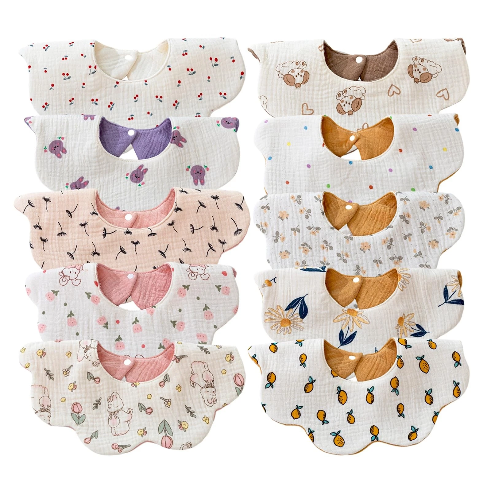 Baby Bibs Muslin Bibs for Baby Girl Boy for Drooling and Teething 10 Pack Wat...
Opens in a new wind