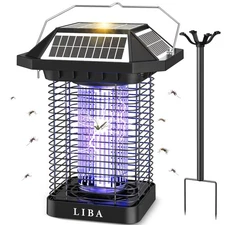 Solar Bug Zapper Outdoor, 2 in 1 Mosquito Zapper Cordless & Rechargeable, Sol...