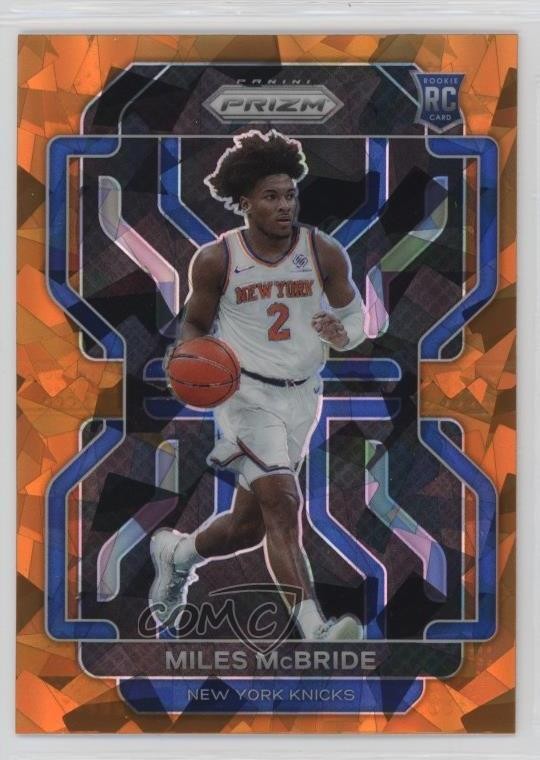 2021-22 Panini Prizm Orange Ice Prizm Miles McBride #283 Rookie RC 1a39