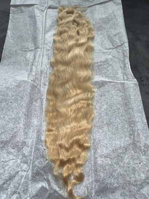  Premium Reborn Hair  .,6g Premium Angera Mohar Blond D or 28cm lang  