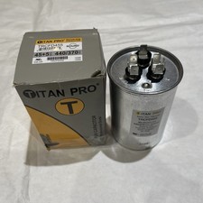 TITAN PRO RUN CAPACITOR 45 5 MFD 440/370 VOLT ROUND - Item ID: TRCFD455 - New