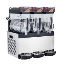 Commercial Dual Tank Slushie Machine Frozen Margarita Drink Maker w/ Self‑Clean