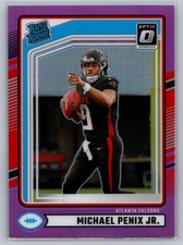 2024 Donruss #308 Michael Penix Jr. Optic Rated Rookies Preview Pink
