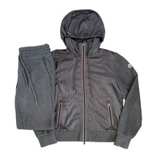 Men’s Moncler Tracksuit Grey Nylon Size Medium Men’s RRP £750 / Fast Shipping✅