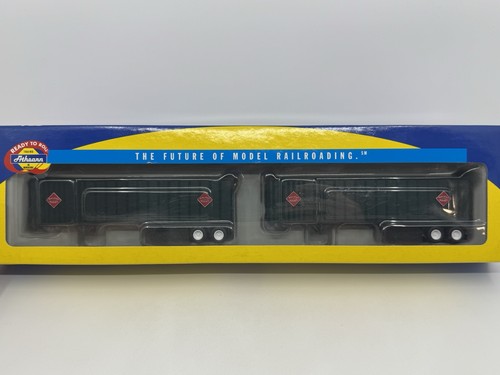 Remolques de poste exterior HO Athearn 70973 Railway Express Agency 40’ (paquete de 2) REA | Condition: Used