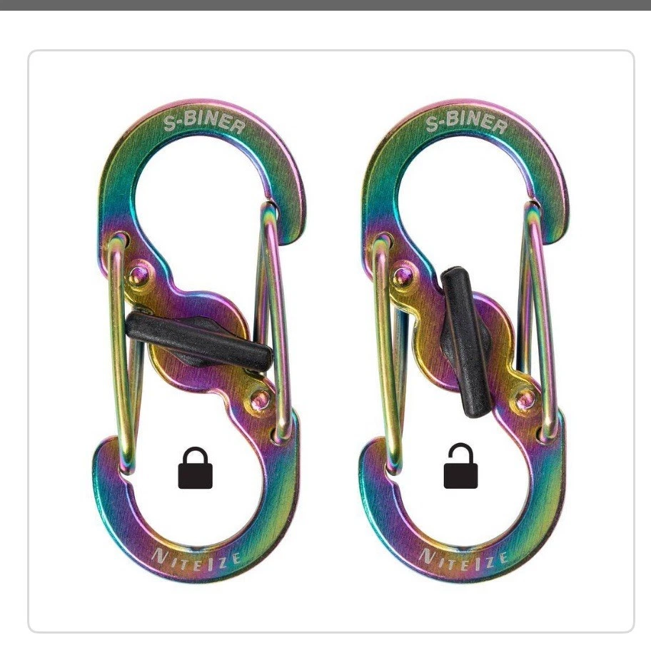 Porta-chaves Nite Ize KLKBF-07-R3 aço inoxidável BigFoot Locker na cor espectro - Imagem 3 de 4