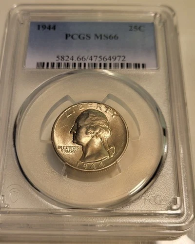 1944 Washington Quarter - 25c PCGS MS66 - PCGS