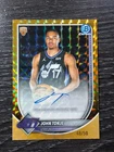 2025-26 Bowman - Chrome Autographs John Tonje #BCA-JE Gold Refractor /50