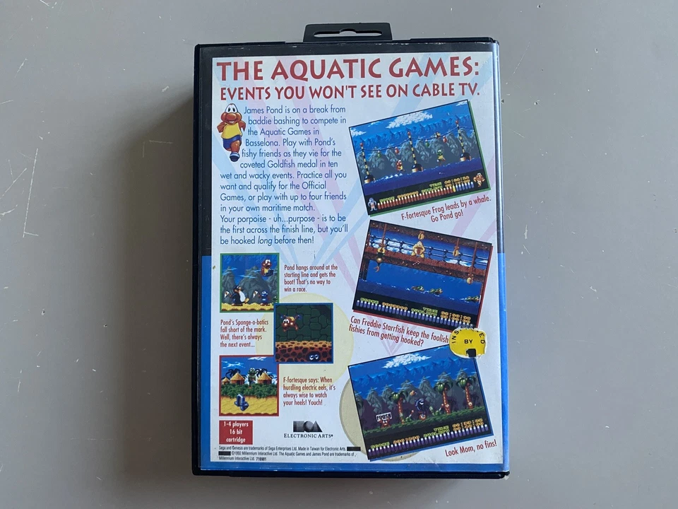 The Aquatic Games starring James Pond, Sega Genesis Megadrive, NTSC Complete - Image 3 of 4