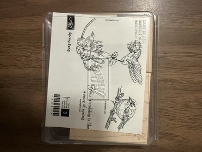 Stampin' Up! Spring Song Wood-Mount Stamps Set