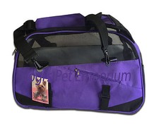 Purple Pet Carrier Soft sided Dog travel bag airline approved 18"x8"x12"