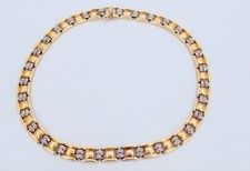 Superb Solid Gold Diamond 2.5cts Diamond Necklace 16" Long "TC4020778"