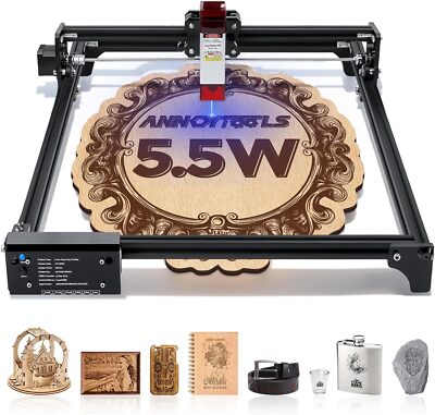 LUNYEE 40x400mm Laser Graviermaschine 5.5W DIY Lasergravurmaschine Graveur