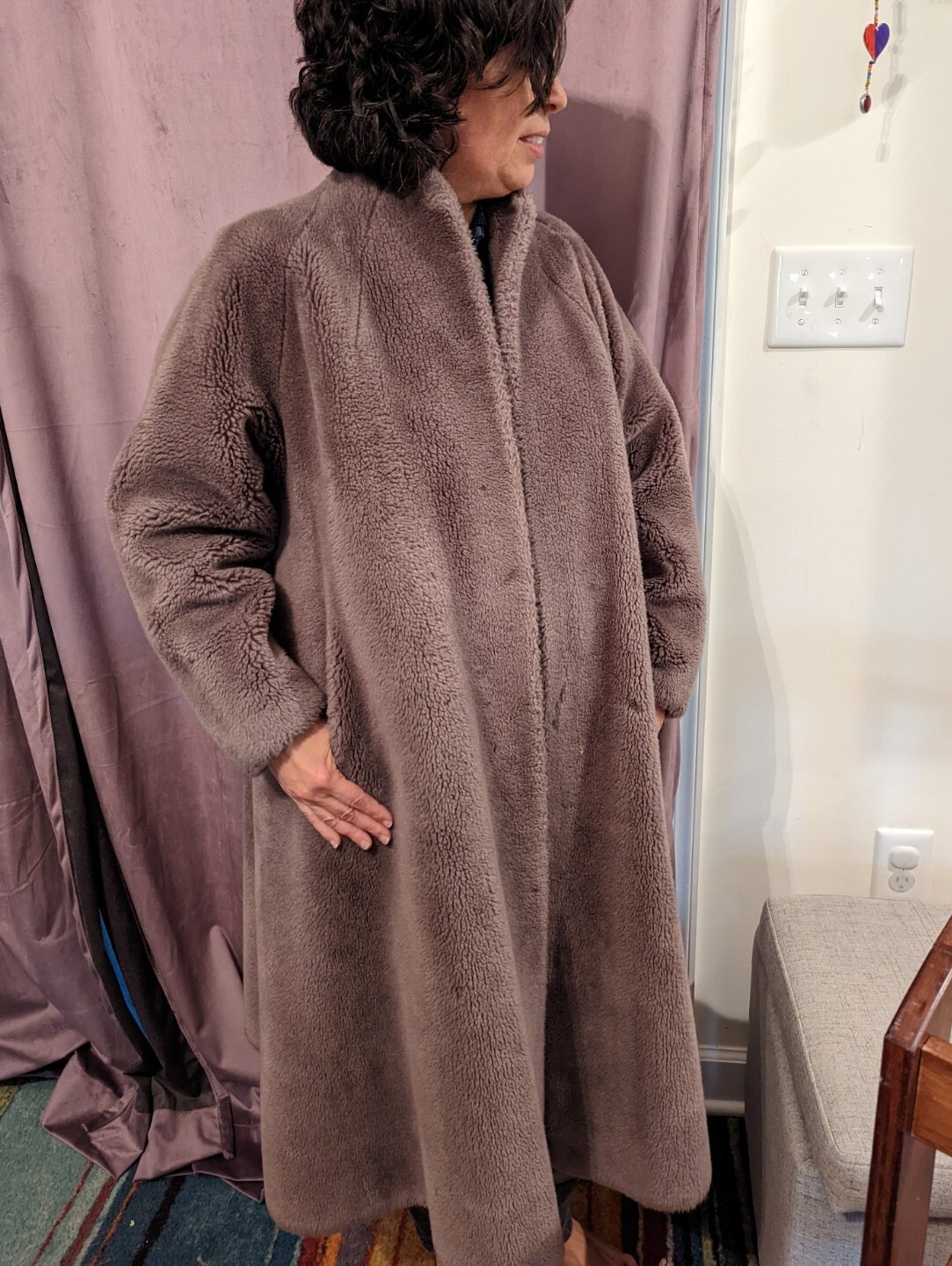 Vintage Mouton Lamb Fur Coat Gem