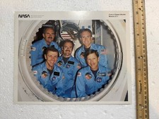 Vintage 1980  s NASA Space Shuttle Crew Members 8x10 Photo