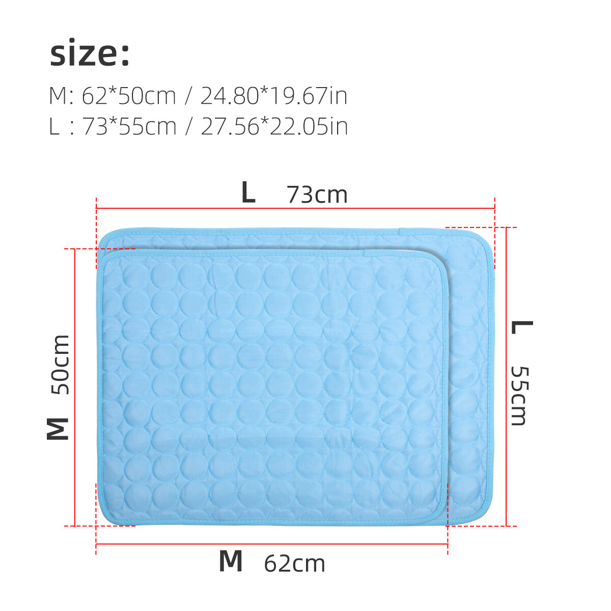 Cooling Pet Dog Cat Self Gel Mat Breathable Cool Mattress Pad Heat Relief  M/L UK | eBay