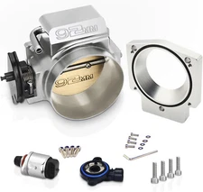 92MM Throttle body+TPS IAC+Adapter Plate For Chevy GM Gen III LSX LS LS1 LS2 LS7