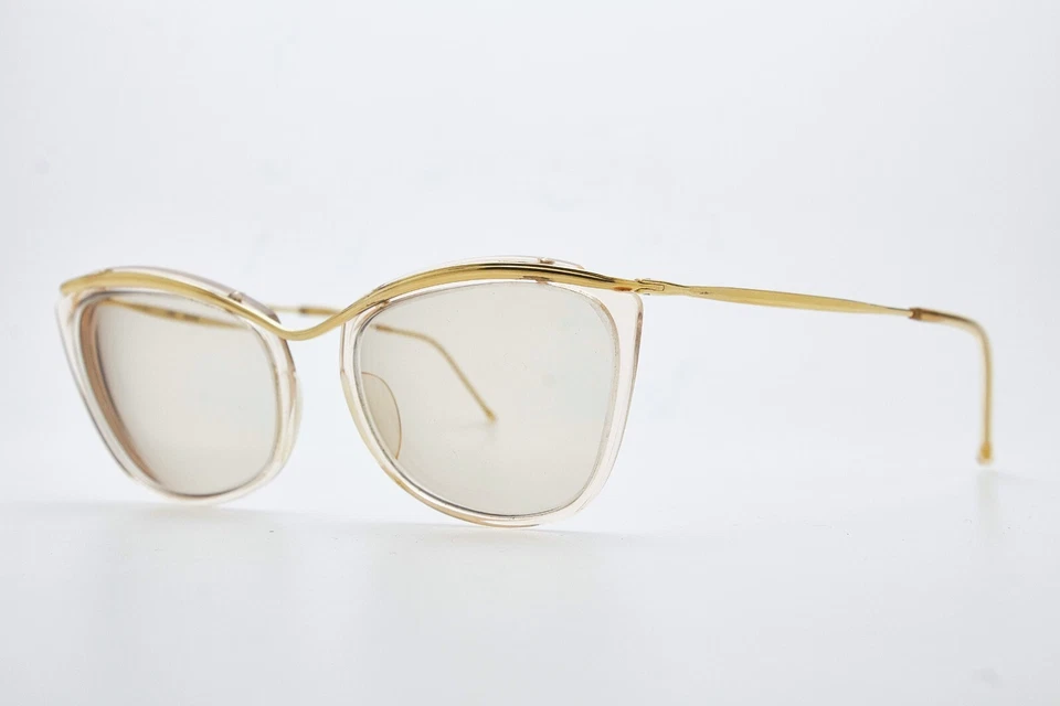 1960s vintage gold filled eyeglasses AMOR 49 gold Cat-Eye frame retro eyeglasses - Image 4 of 4