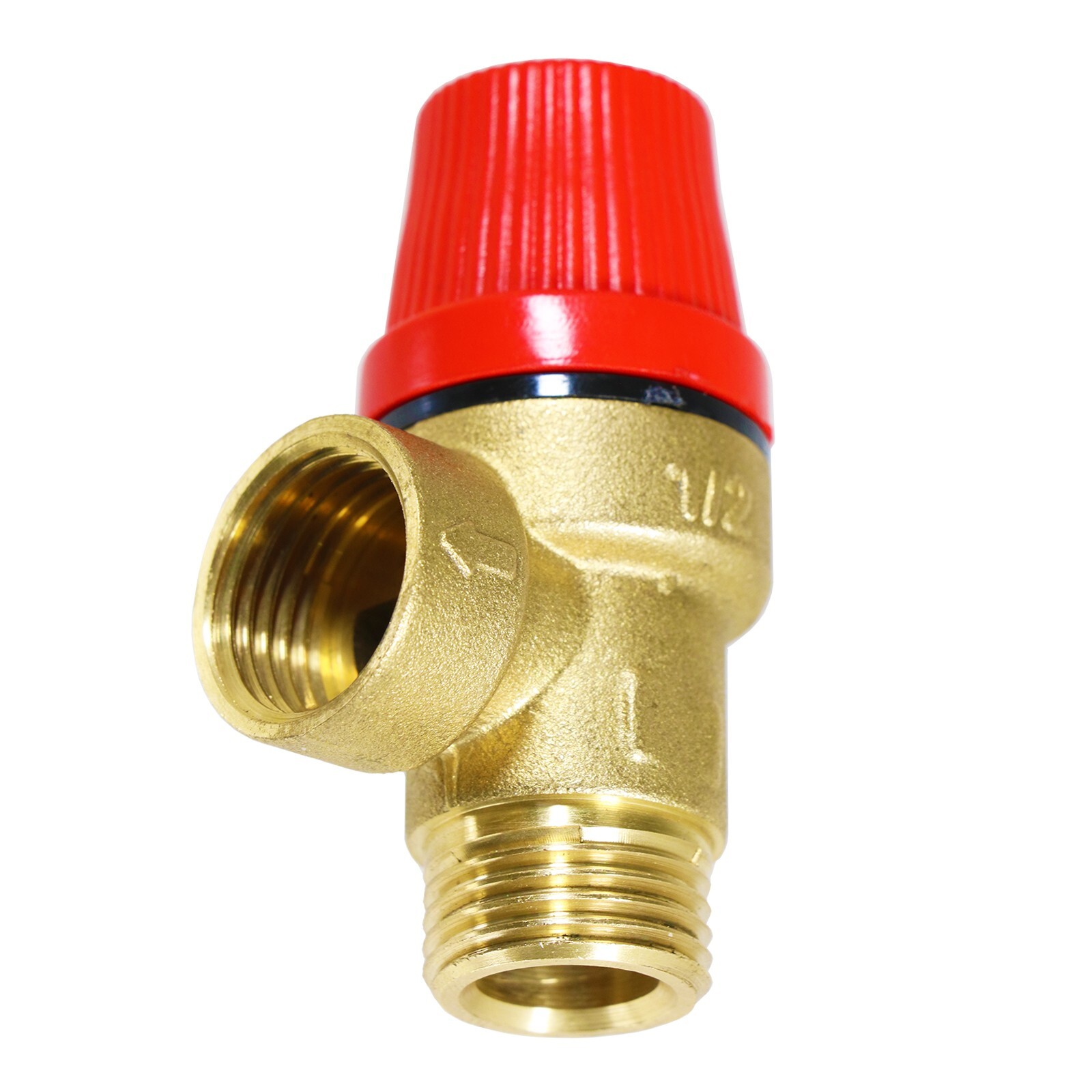 Boiler Pressure Relief Safety Valve 3 Bar 1/2"" BSP Male x Female Brass PRV