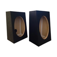 6x9 Sealed Angled Pair truck box Enclosure Car Audio Speaker MDF-Black