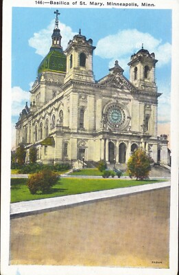 AK MINNEAPOLIS Basilica Of St. Mary No. 146 Minnesota Postcard