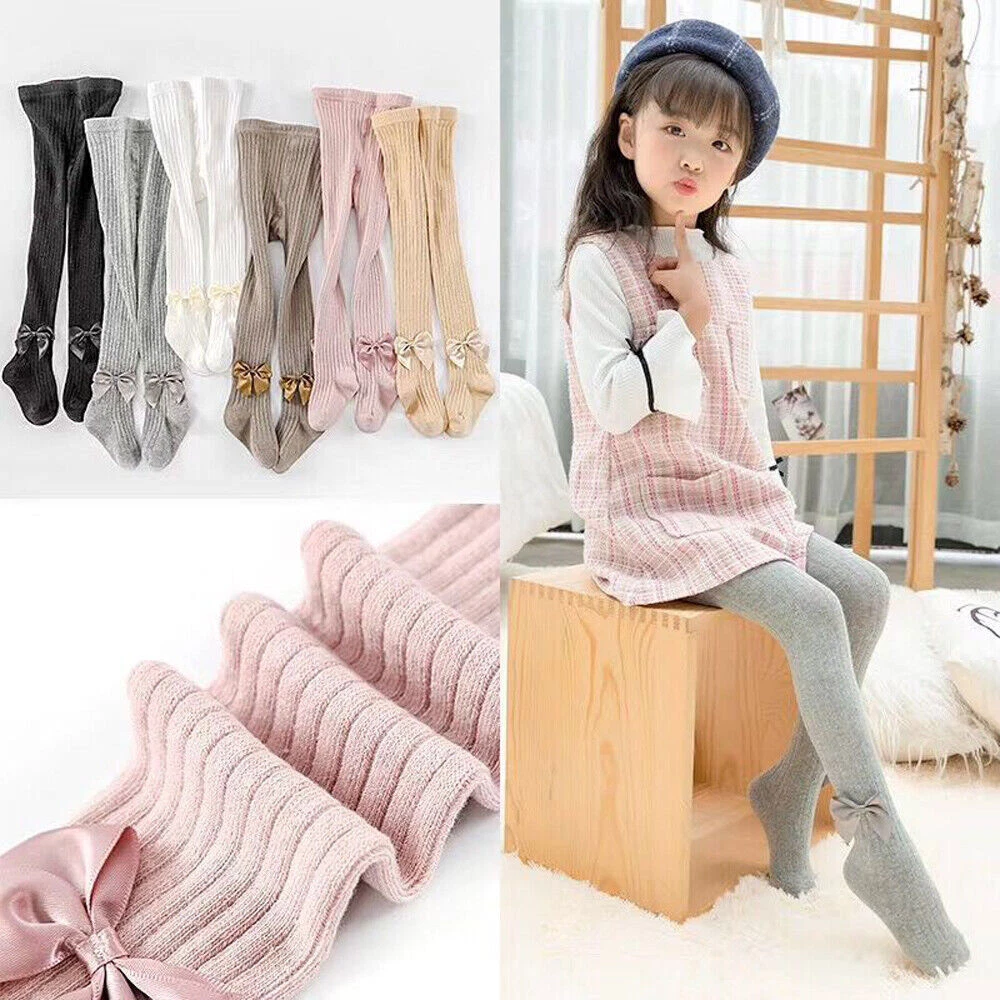 Child Baby Kid Cute Bow Tights Girls Toddler Baby Soft Comfortable
