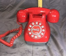 Collectable Retro Red Coca Cola Push Button Landline Telephone