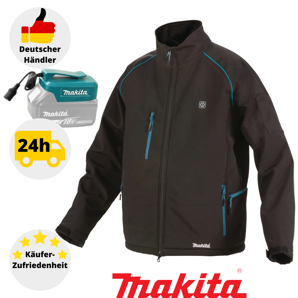 Beheizbare Jacke Makita Jacke Mit Heizung Makita DCJ205ZL Akku