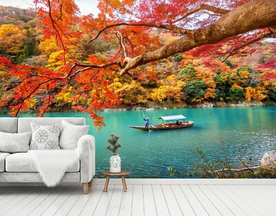 3D Autumn Leaves 16376NA Wallpaper Wall Murals Removable Wallpaper Fay
