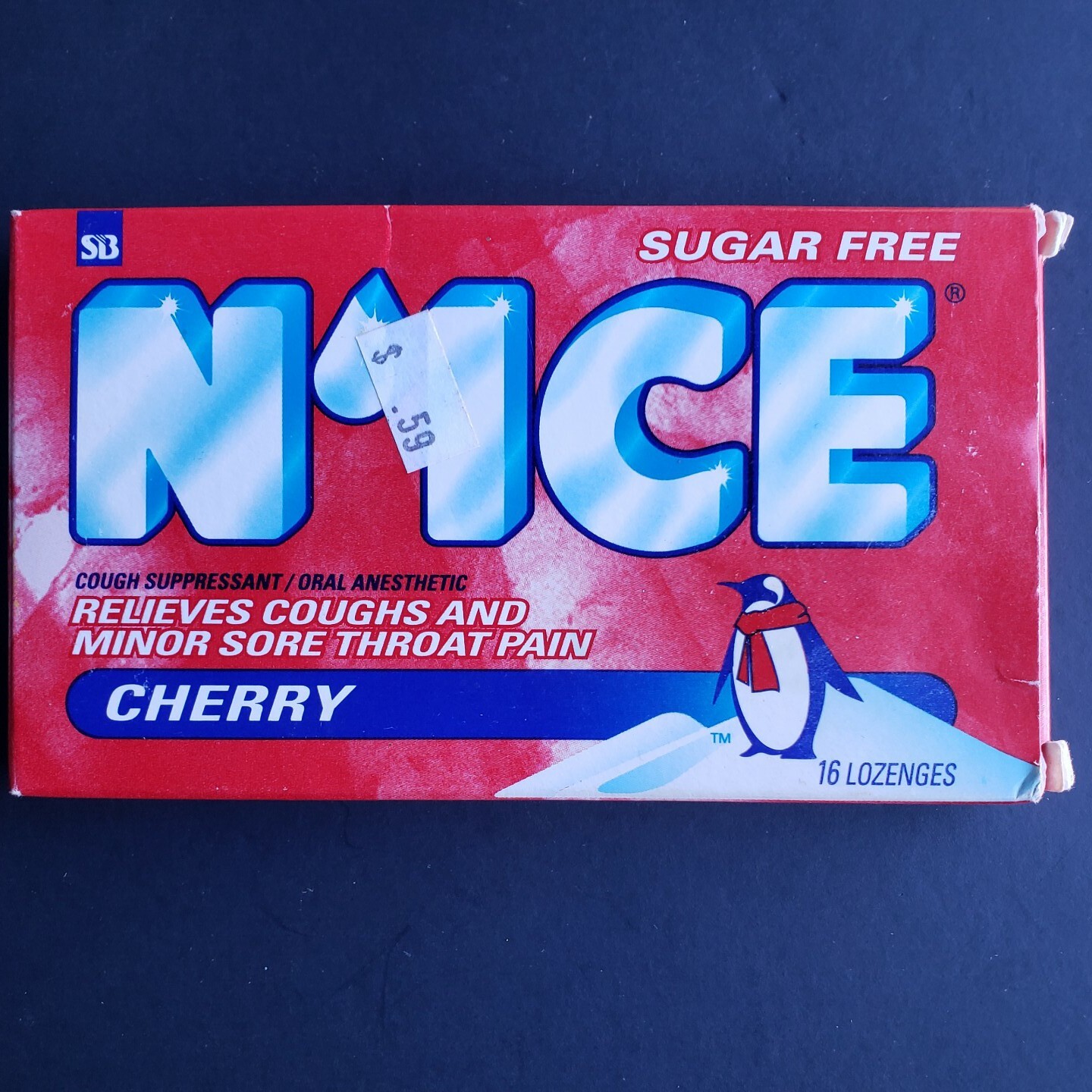 N'ICE Sugar Free Cherry Cough Drops 16 Count Lozenges Discontinued New