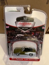 Greenlight Barrett-Jackson 1971 Plymouth Cuda Convertible Tawny Gold