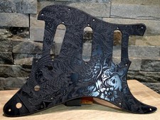 Custom Black Koi Textured Pickguard - Fits Fe...